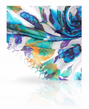 Палантин Женский ZW-BIGFL/BLUE